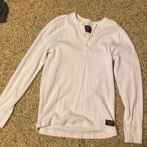 Abercrombie & Fitch White Long Sleeve Size: M